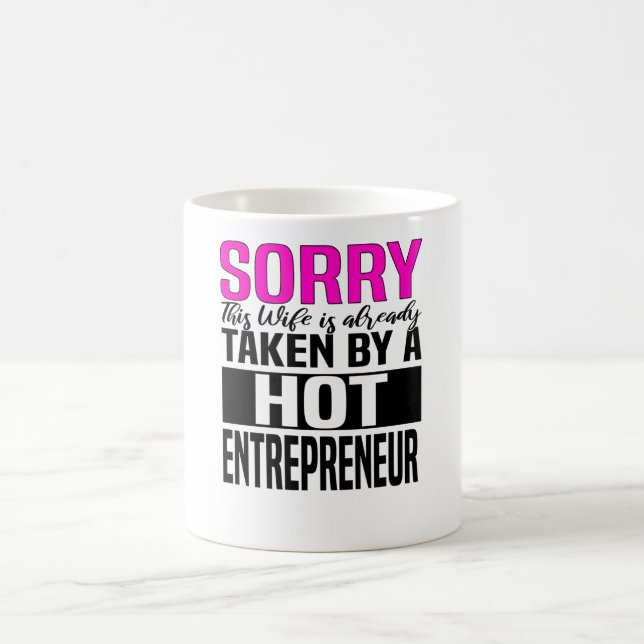 Entrepreneur Partner Startup Proud Boss Wife Coffee Mug (Center)