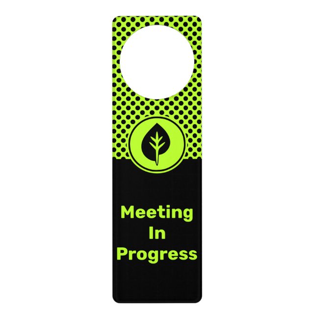 Entrepreneur Small Business Meeting In Progress Door Hanger (Front)