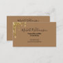 Entrepreneur Small Business Owner Freelance Gold Business Card