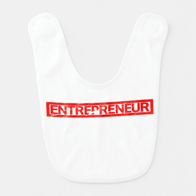 Entrepreneur Stamp Baby Bib (Front)