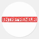 Entrepreneur Stamp Classic Round Sticker