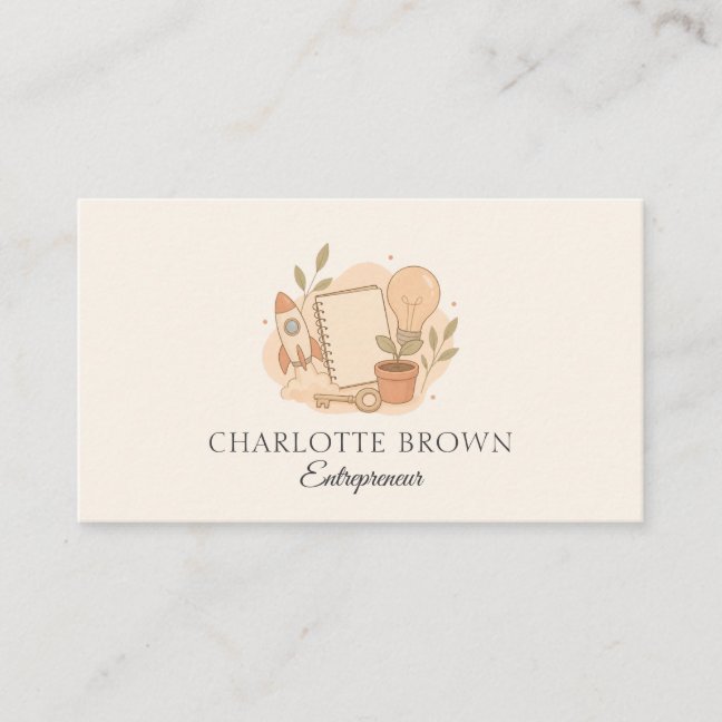 Entrepreneur Startup Small Business Leadership Card