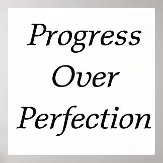 Entrepreneur Wall Art – Progress Over Perfection 