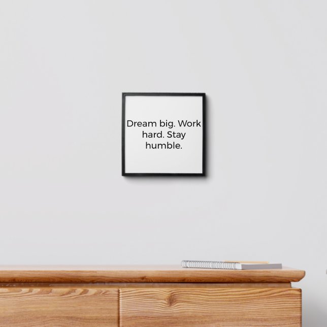 Entrepreneur Wall Decor – Success Quote Print Peel And Stick Photo Tile (Dresser)