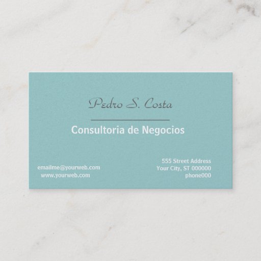 Customizable Entreprise Consultant Rep Business Card