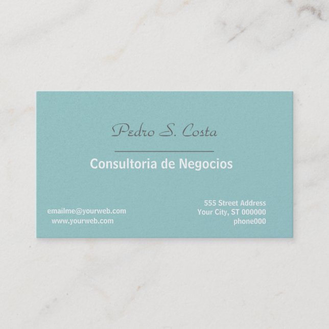 Entreprise Soft/Blue Consultant Rep Professional Business Card (Front)