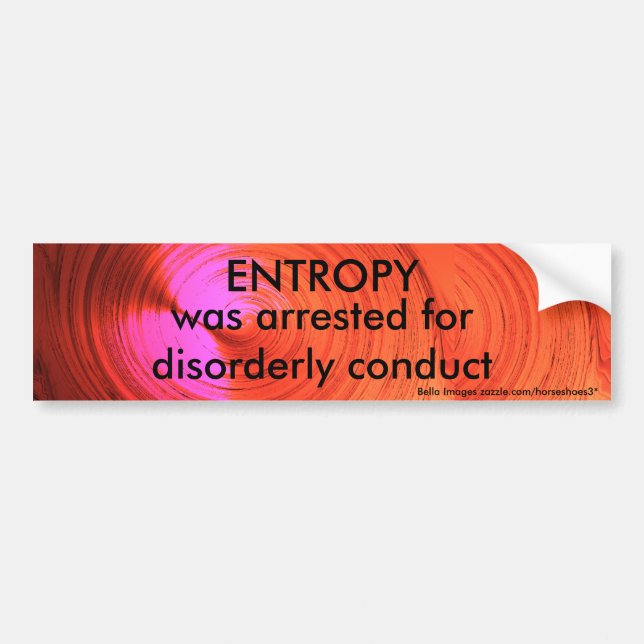 ENTROPY - bumper sticker (Front)