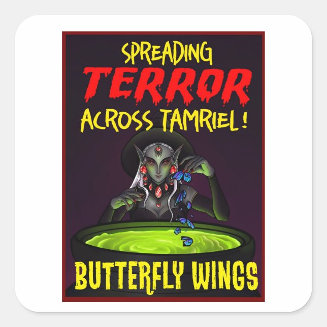 ENTROPY ORIGINAL OFFICAL BW SPOOKY STICKER ALERT! (Front)