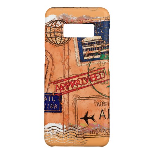 Entry Approved _ Passport Stamps Case_Mate Samsung Galaxy S8 Case