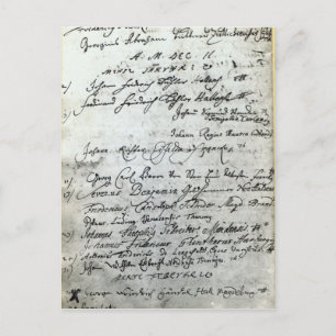 Entry in the Halle University records Postcard