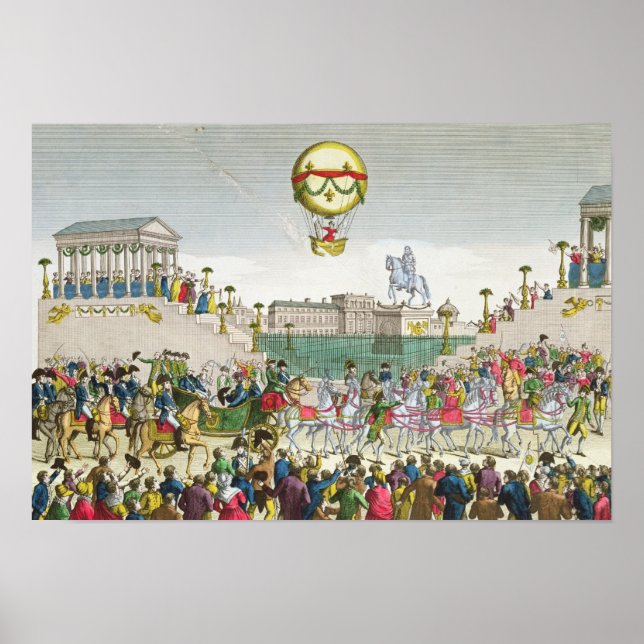 Entry into Paris of Louis XVIII  4th May 1814 Poster (Front)