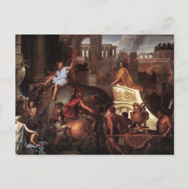 Entry Of Alexander Into Babylon Postcard (Front)