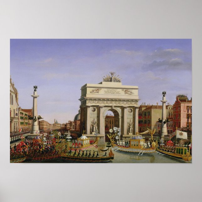Entry of Napoleon I  into Venice, 1807 Poster (Front)
