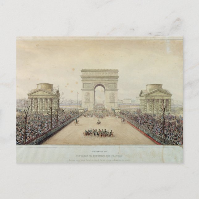 Entry of Napoleon III into Paris Postcard (Front)