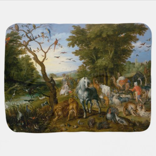 Entry of the Animals into Noahs Ark Brueghel Baby Blanket