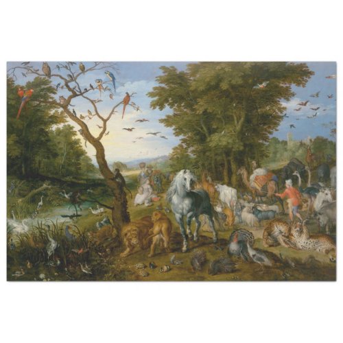 Entry of the Animals into Noahs Ark Brueghel Tissue Paper