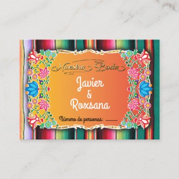 Entry to reception Nuestra Boda Business Card