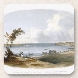 Entry to the Bay of New York taken from Staten Isl Drink Coaster