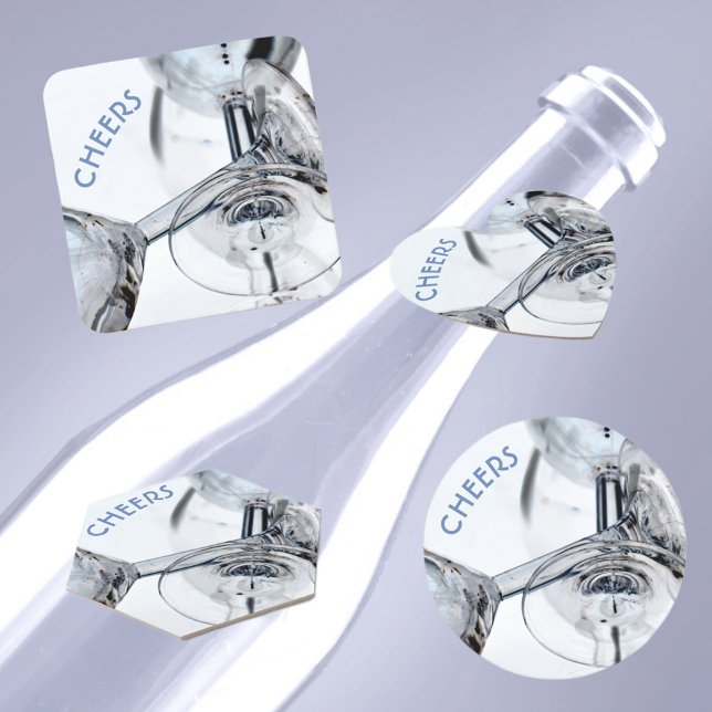 Entwined Crystal Wine Glass Stems Paper Coaster (Creator Uploaded)