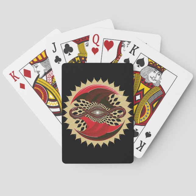 Entwined Dragons Poker Cards (Back)