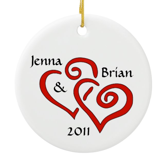 Entwined Hearts Couple's Ornament