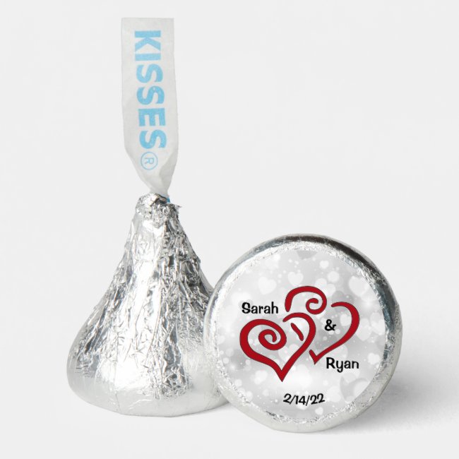 Entwined Hearts Design Hershey Kisses