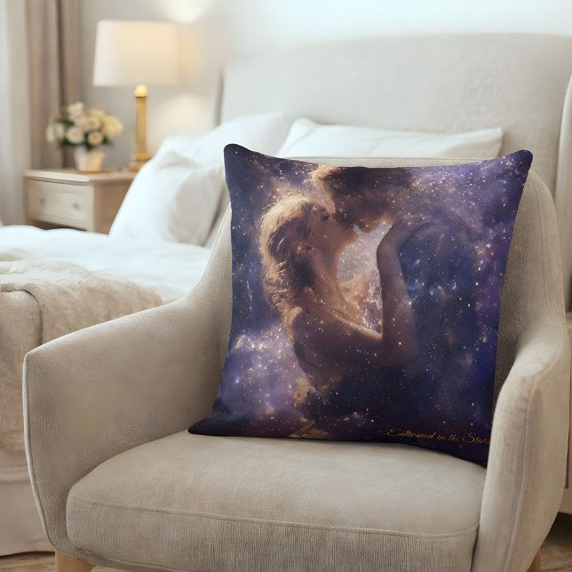 Entwined in the Stars & A Celestial Love Embrace Throw Pillow (Creator Uploaded)