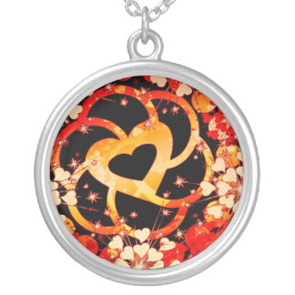 Entwined Love flowers Vibrant Necklace