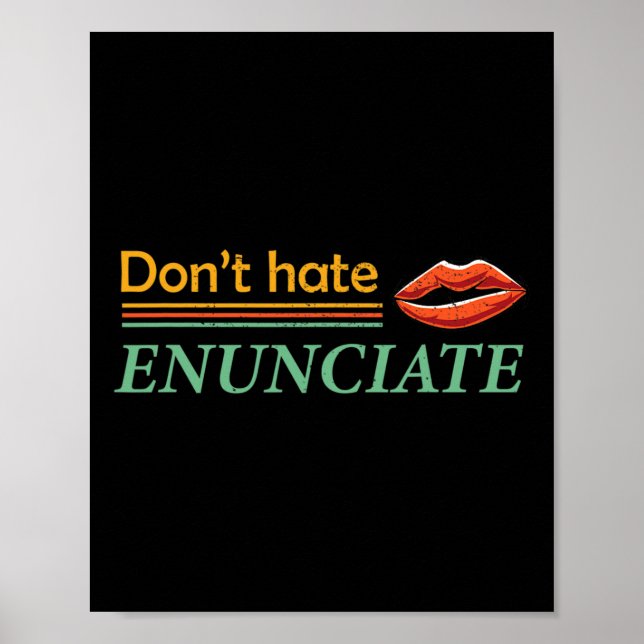 Enunciate Fun ASL Sign Language Lip Reading Deaf A (Front)