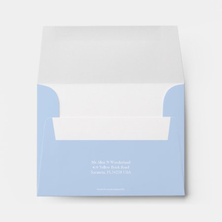 Envelope A2 Baby Blue Return Address