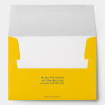 Envelope A7 Mellow Yellow Return Address at Zazzle