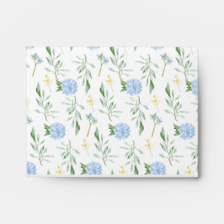Envelope Blue Floral Collection 4.25 x 5.6