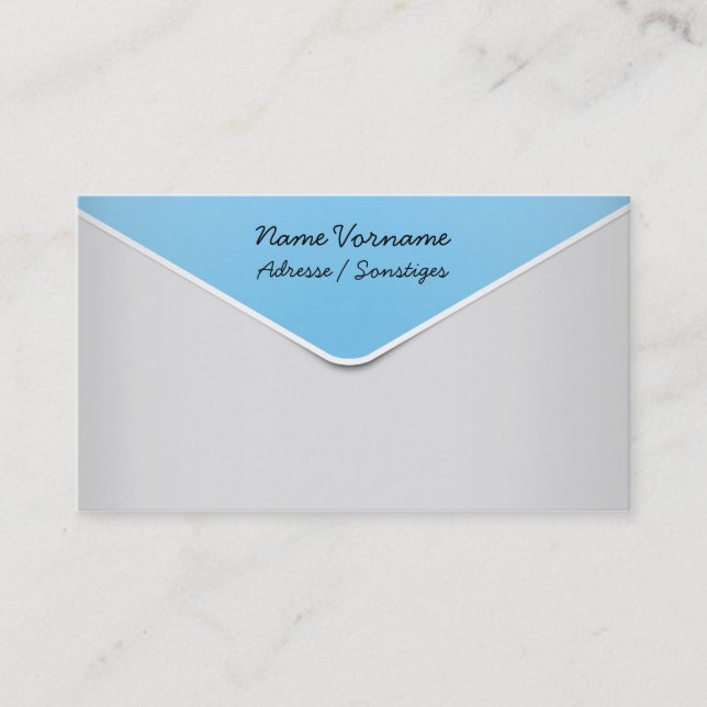 envelope business card (Front)