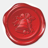 envelope christmas sealing wax classic round sticker