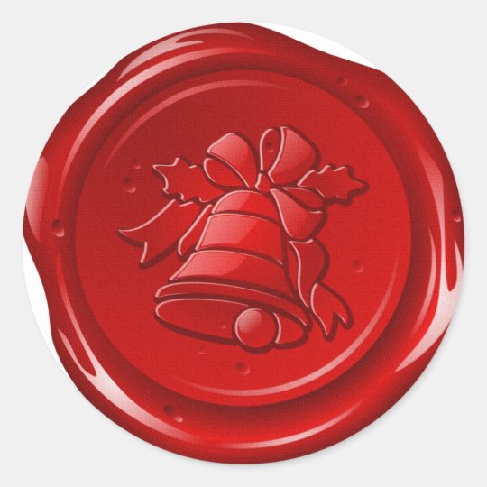 envelope christmas sealing wax classic round sticker