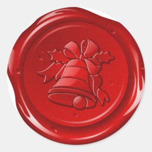 envelope christmas sealing wax classic round sticker