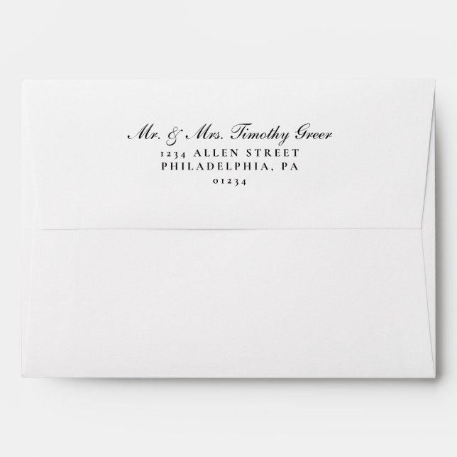 Envelope - Classic Return Address (Back (Top Flap))