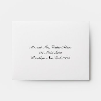 Envelope For Rsvp Card Wedding Invitation by PurplePaperInvites at Zazzle