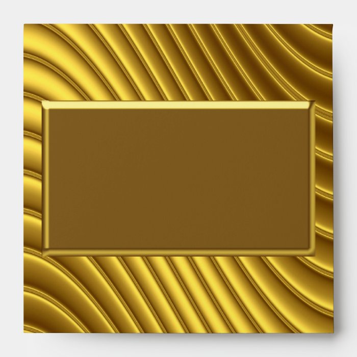 Envelope Gold Curve Square