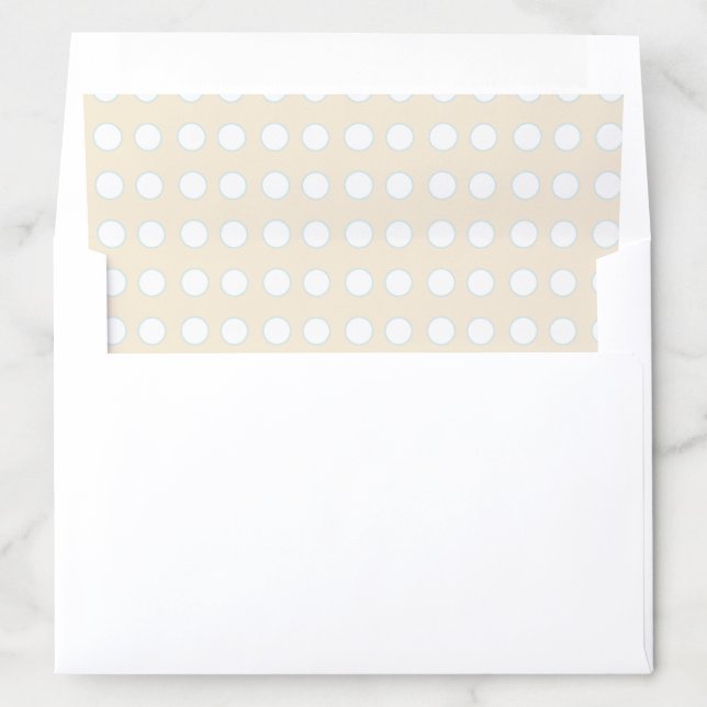 Envelope Liner "Baby Shower Sea, Cream/Blue" (In Envelope)