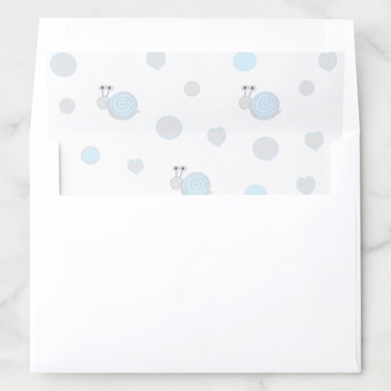 Envelope Liner "Baby Shower Snips and Snails"