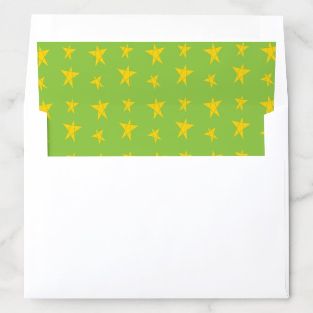 Envelope Liner "Christmas Chevron Trees" (In Envelope)
