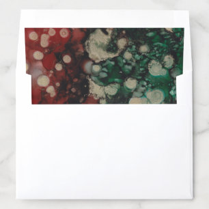 Envelope Liner "Christmas Red & Green Color Burst"