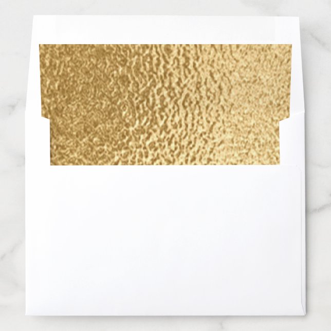 Envelope Liner "Gold Christmas" (In Envelope)