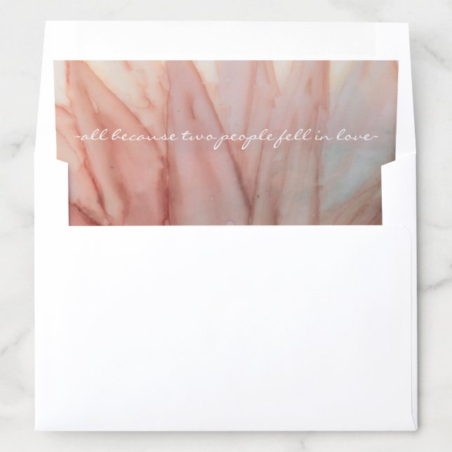 Envelope Liner Lovely in Pinks and Lavenders (In Envelope)