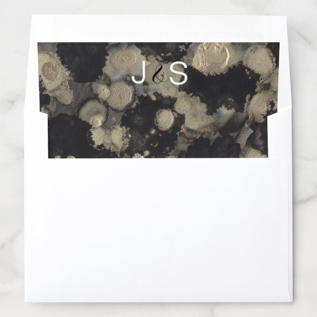 Envelope Liner Shades of Golds N Blacks (In Envelope)