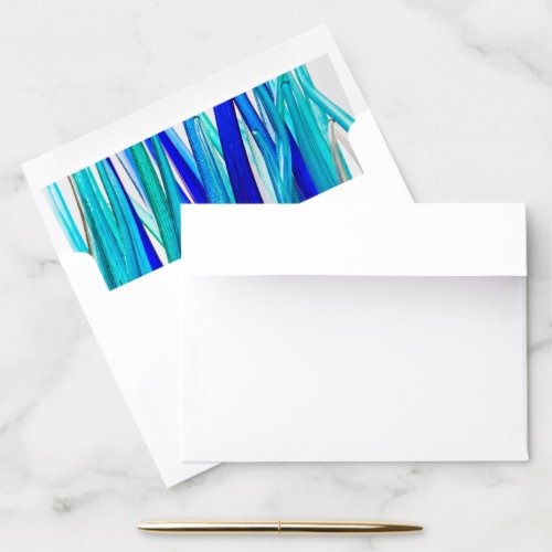 Envelope Liners A8 with Blue Bottles