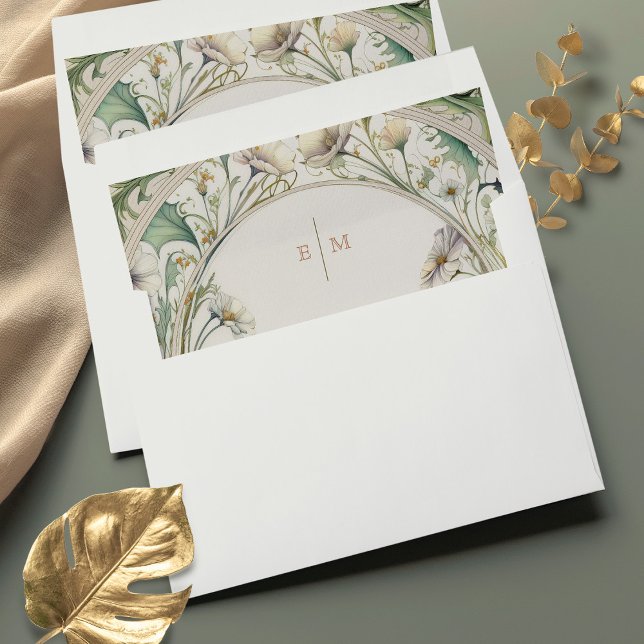 Envelope Liners Vintage Daisy Art Nouveau by Mucha (Creator Uploaded)