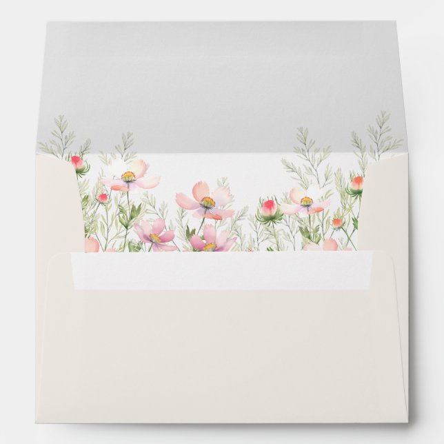 Envelope Minimalist Modern Calligraphy (Back (Bottom))