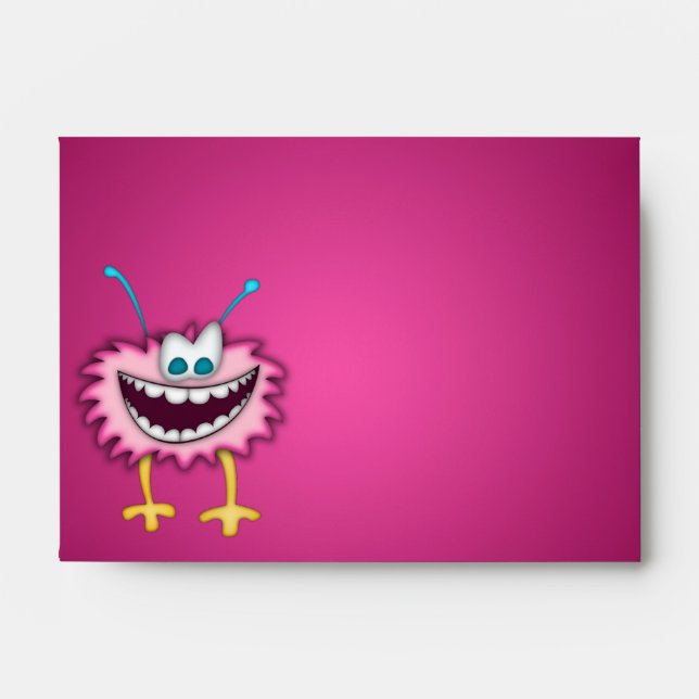 Envelope Pink Purple Cartoon Creature Animation (Front)
